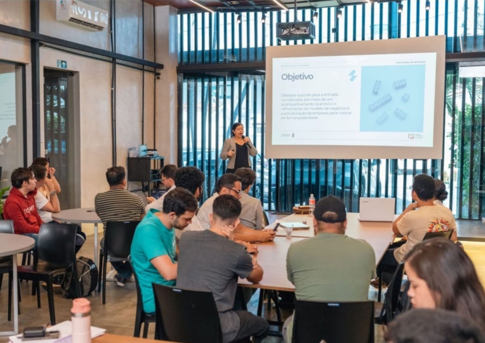 Apresentação durante o Demo Day